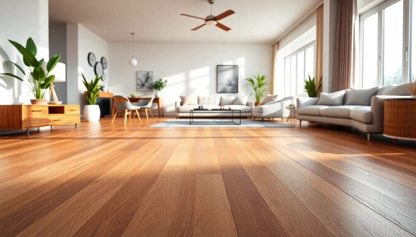 Enhance your space with luxury vinyl flooring showcasing intricate textures and rich colors.