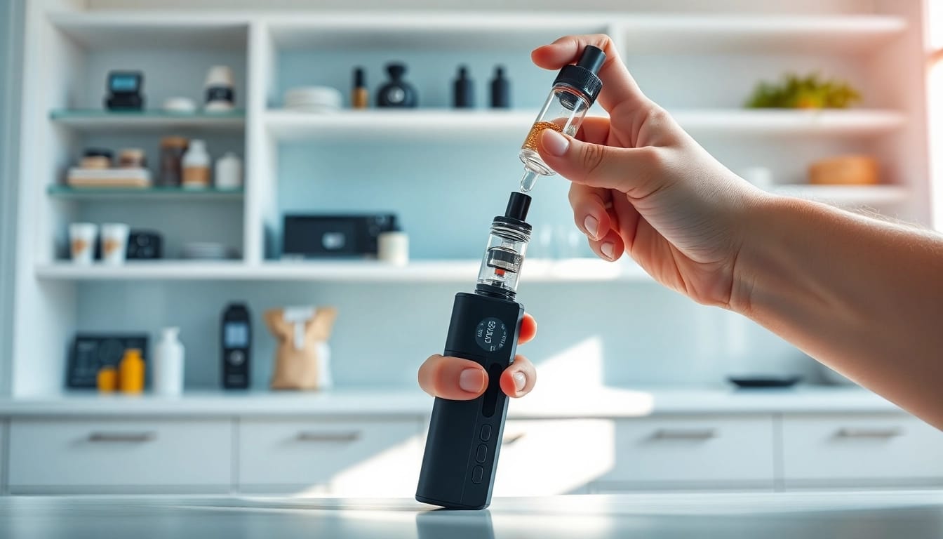 Learn how to refill a raz vape with this detailed image of the process.