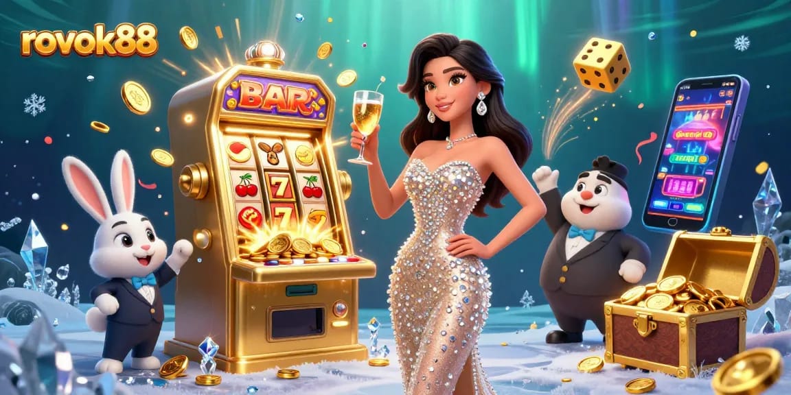 Enjoy exciting gameplay at rokok88 with a stunning woman and jackpot slot machine.