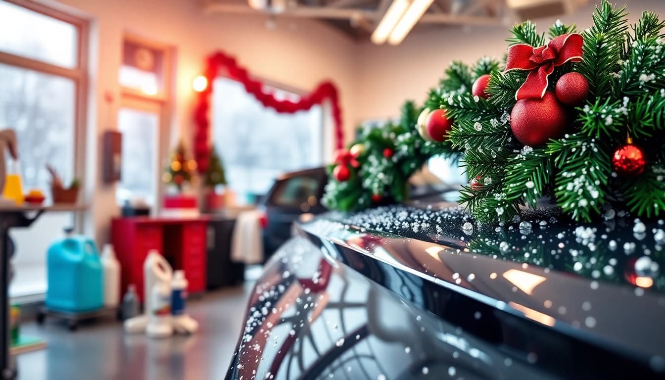 Gift a Christmas car detailing gift for a stunning holiday vehicle transformation.