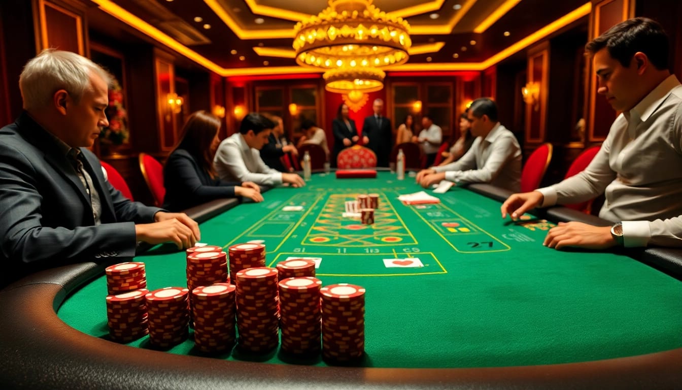 Shbet poker table scene showing players amidst excitement and professional gaming action.