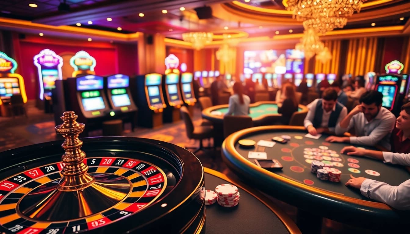 Experience sbobet link alternatif betting at a vibrant casino scene with thrilling games and action.