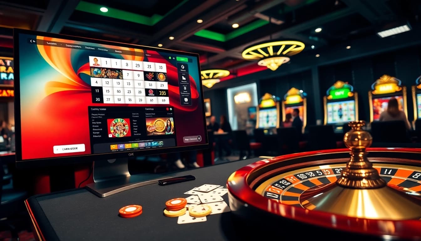 Vivez l'excitation du casino en ligne Français 2026 avec des tables de poker vibrantes et des roues de roulette.