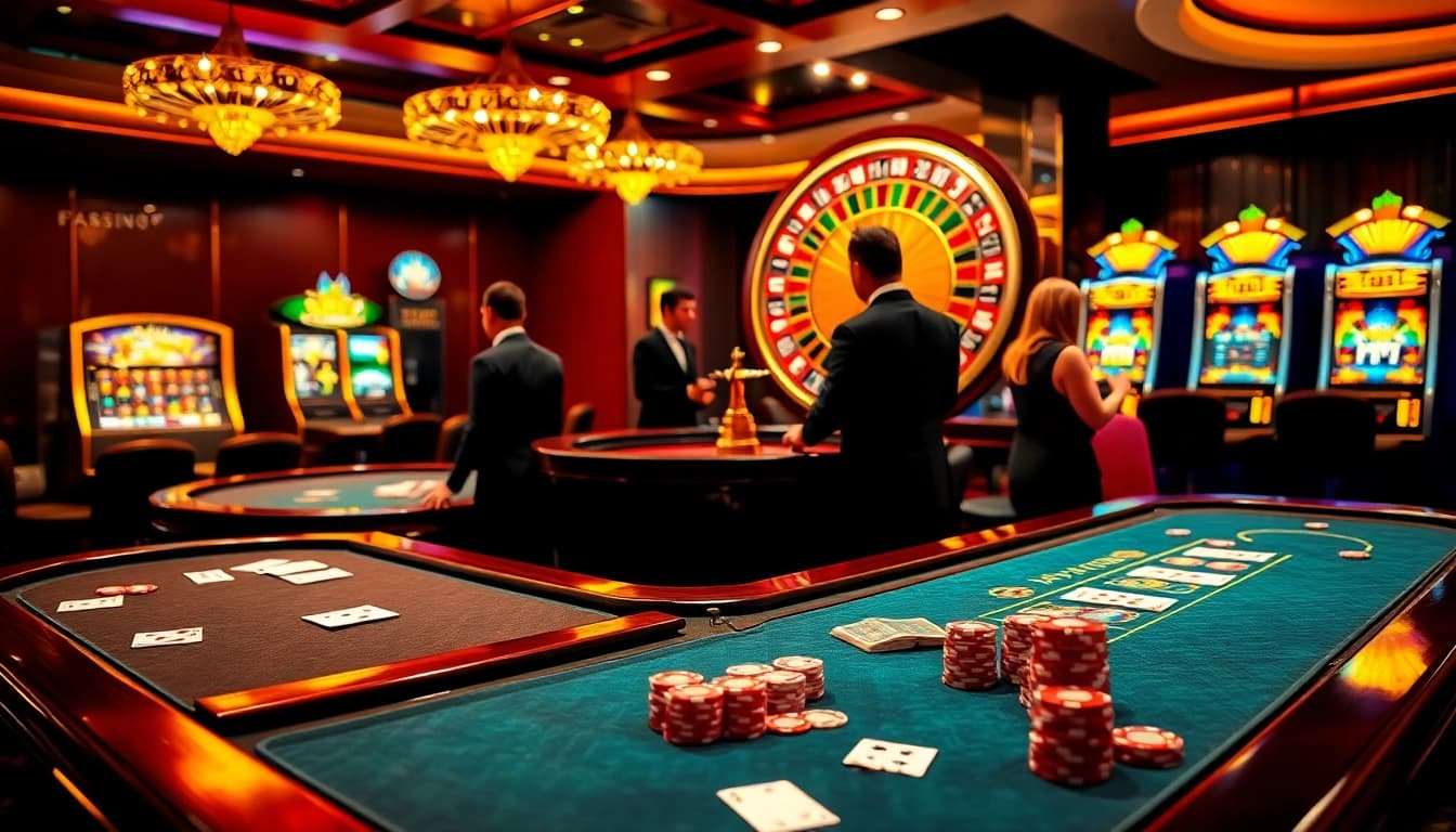 Vivez l'excitation du casino en ligne français avec des tables de poker professionnelles, de la roulette et des machines à sous vibrantes.