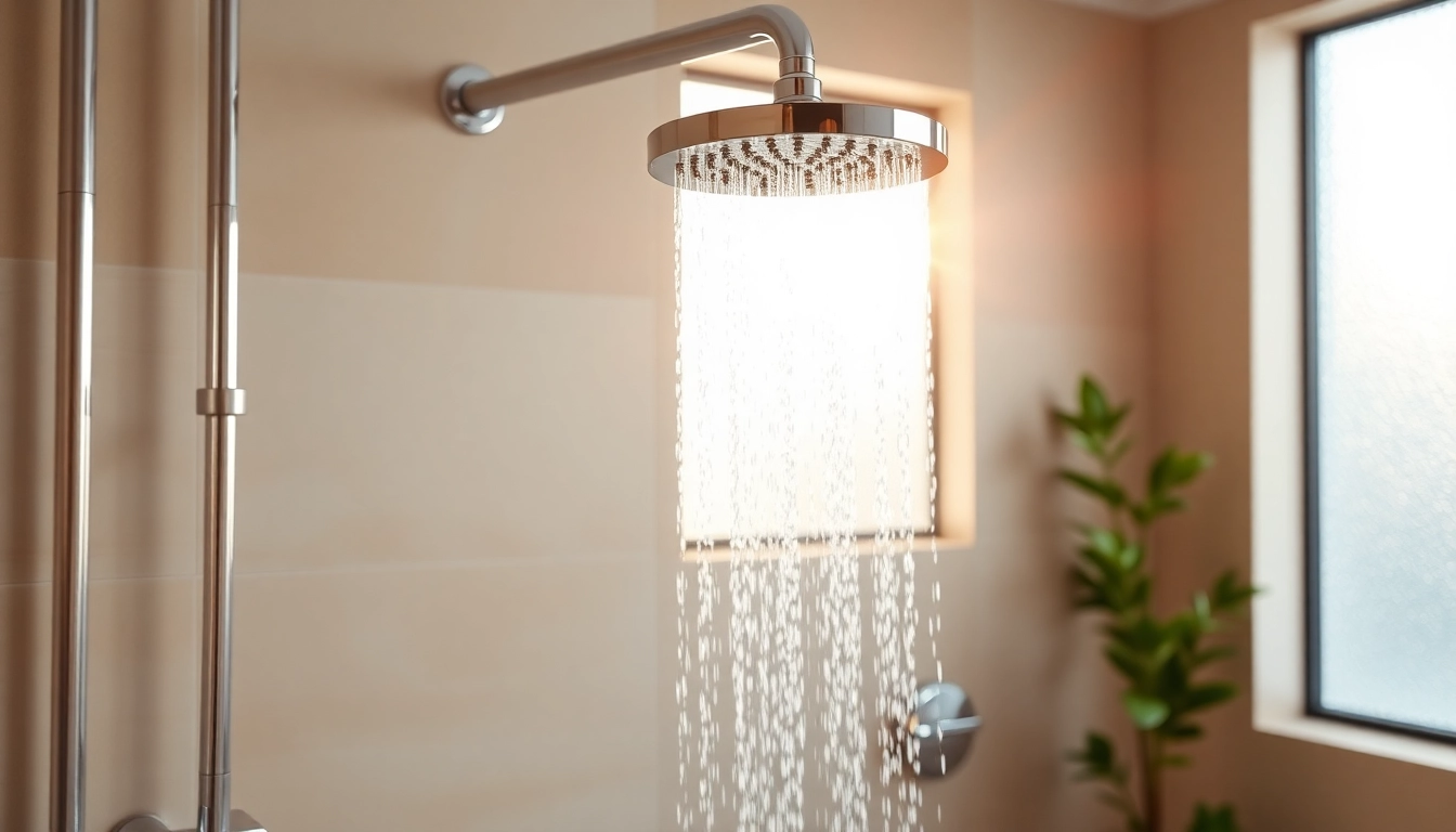 Explore a modern shower installation by sunny shower usa inc showcasing sleek design and elegant fixtures.