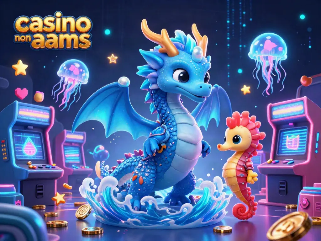 Cryphoto di un drago d'acqua e un cavalluccio marino che introducono il mondo dei casino non AAMS.