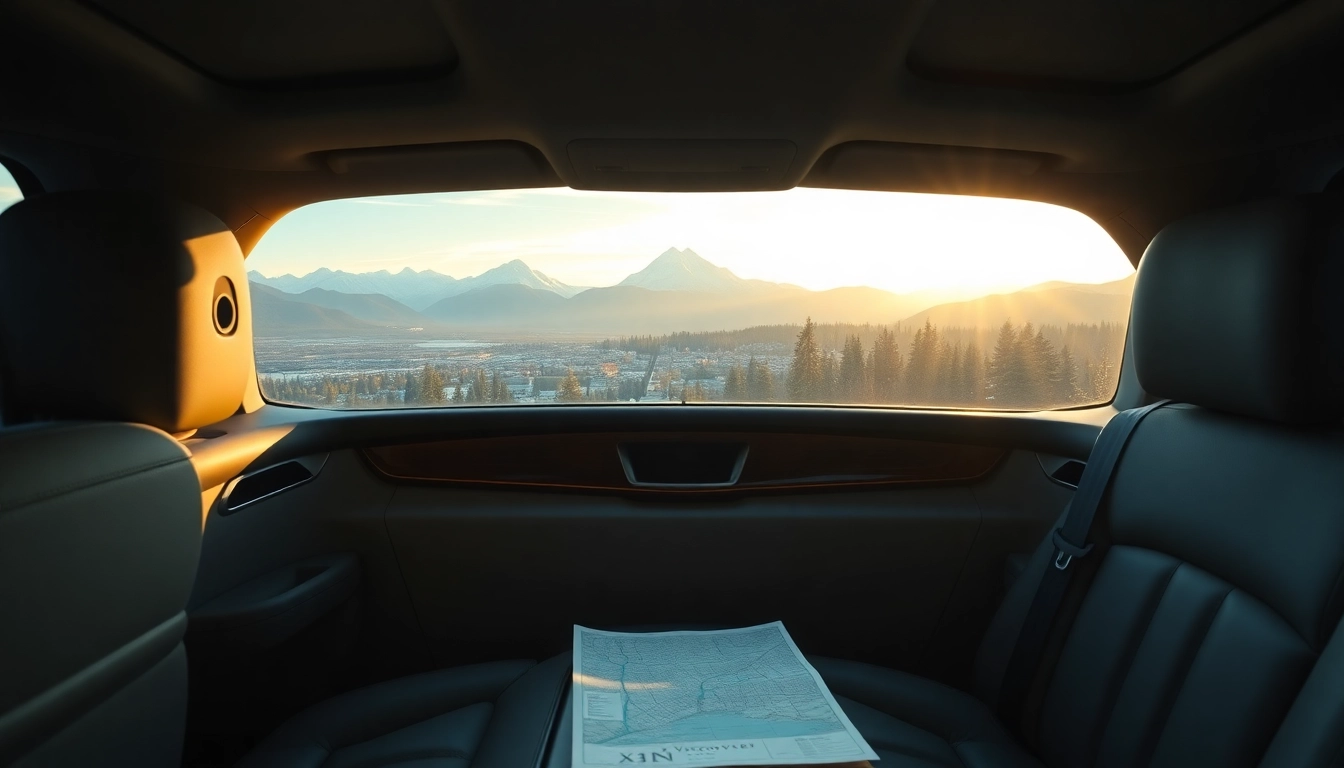 Enjoying vancouver to seattle limo with scenic views and luxury interior.