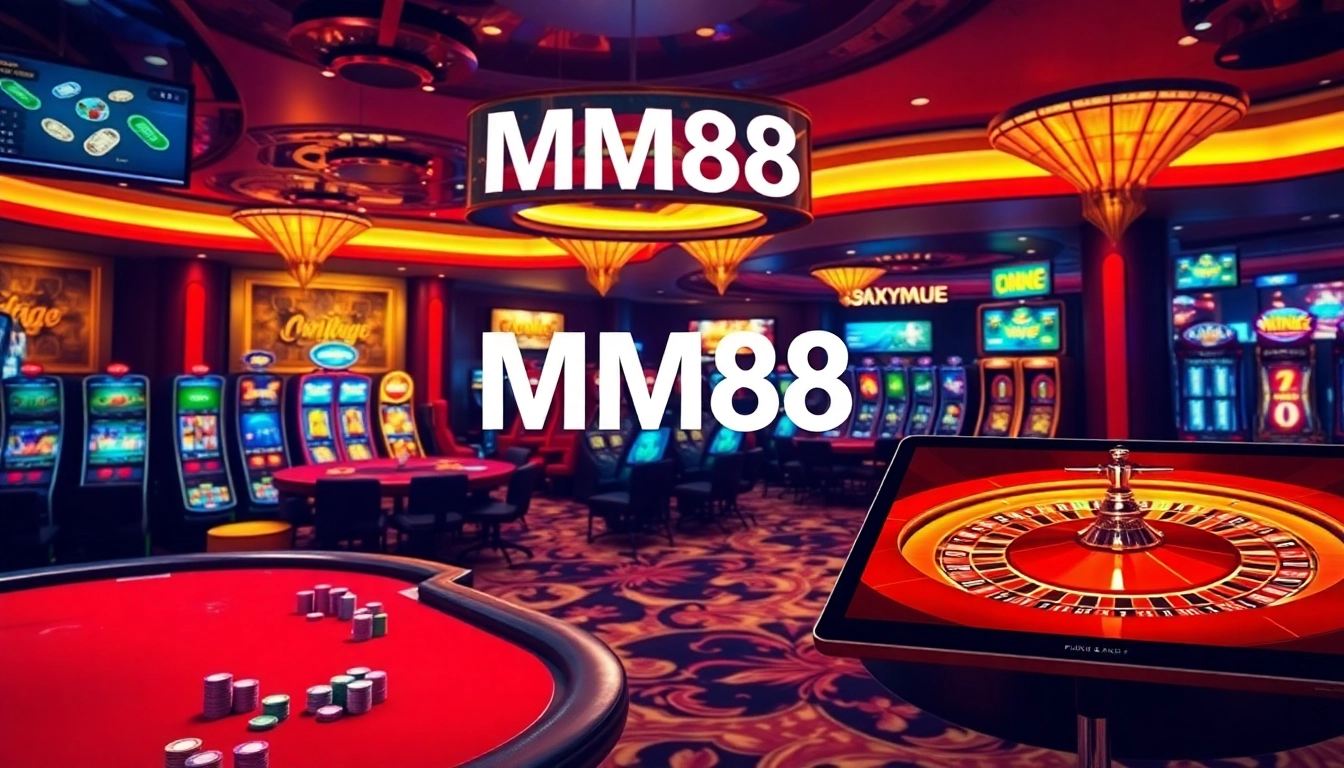 Experience thrilling gambling at MM88 with vibrant casino tables and exciting games.