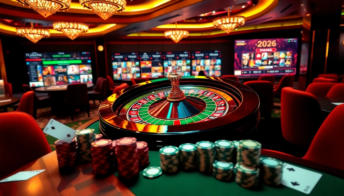 Vivez des sensations fortes avec l'action du casino en ligne 2026 à une table de roulette luxueuse.