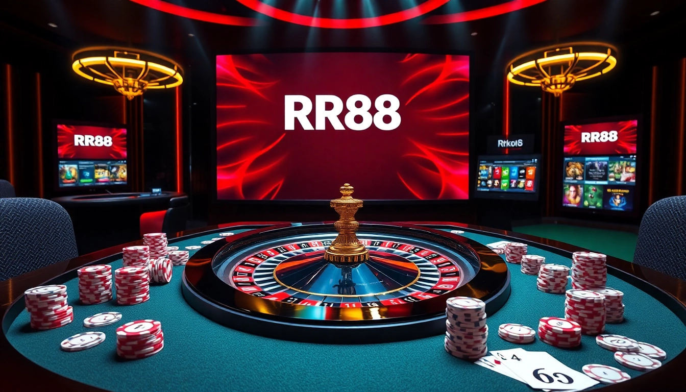 Experience excitement at RR88 with luxurious casino tables and vibrant game options.