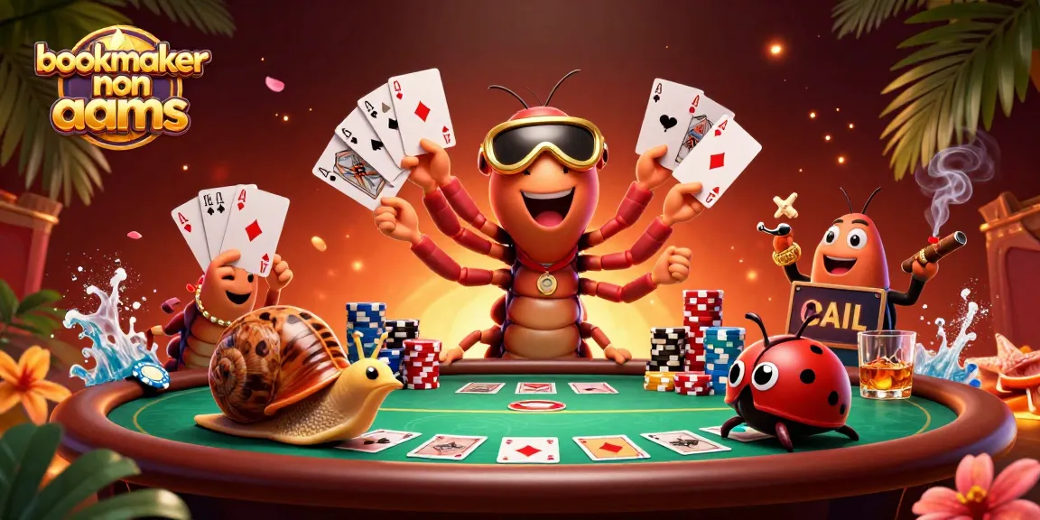 Scommettendo con bookmaker non AAMS, un millipede dealer e un'illustrazione di gioco vibrante