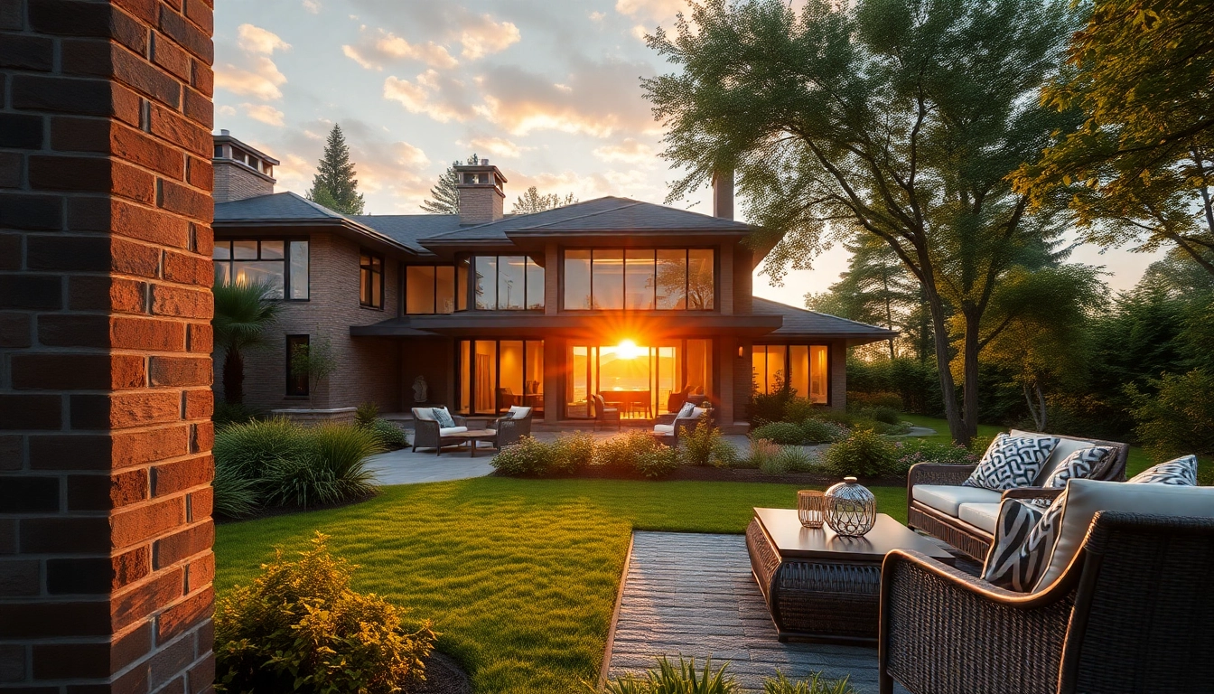 Visualize the Rock View Road Revival project featuring modern architecture against a sunset backdrop.