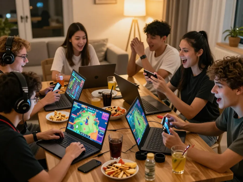 Engaged players downloading tải go88 in a lively gaming session