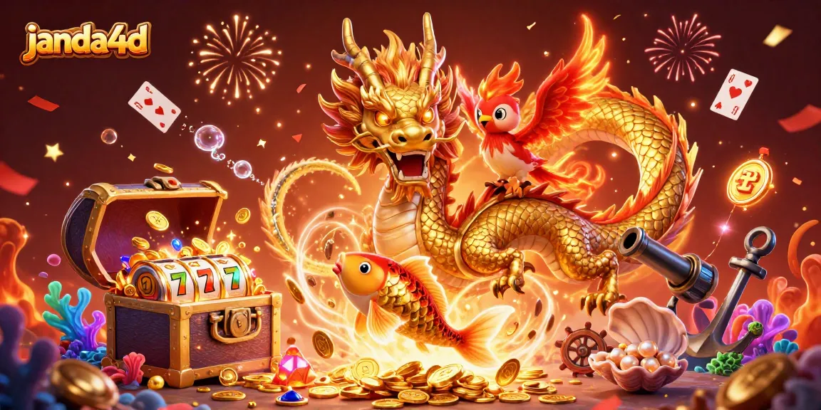 Menangkan jackpot di janda4d dengan simbol slot dan koin berlimpah yang memukau!