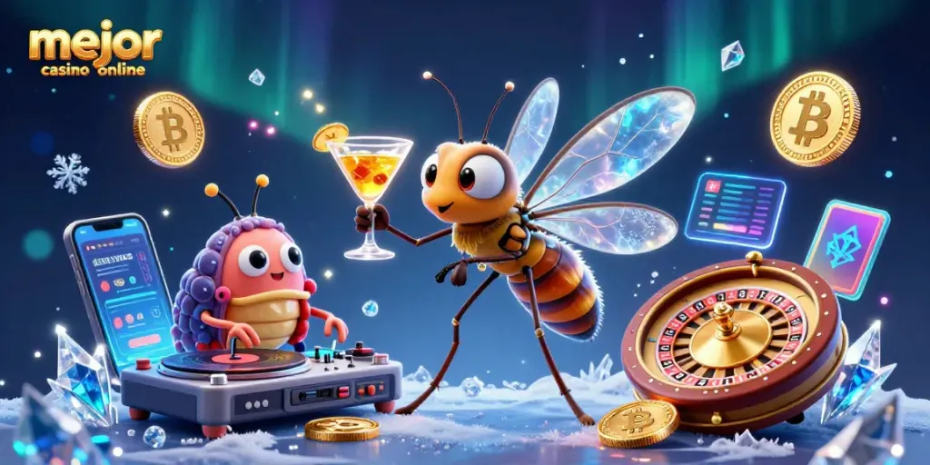 Sumérgete en el mejor casino online, con un diseño vibrante y divertido que captura la esencia del juego.