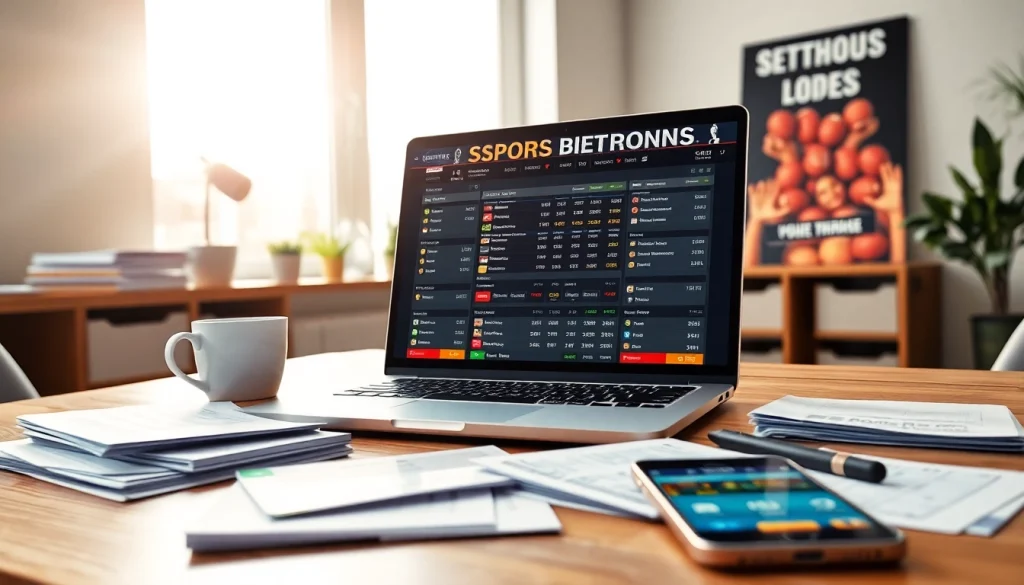 Experience the thrill of the best sportsbooks Mexico with a vibrant betting interface in a modern setup.