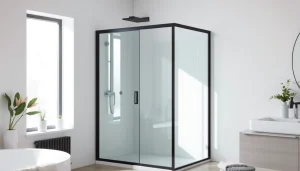 Paroi de douche sirhona avec une installation élégante dans une salle de bains moderne.