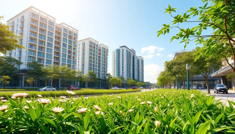 Discover a stunning view of the Tampines EC, showcasing its modern design and vibrant lush surroundings.