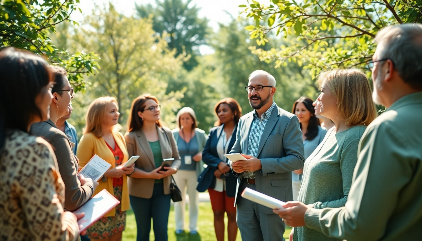 Enhancing healthspan through professional wellness discussions in a serene outdoor setting.