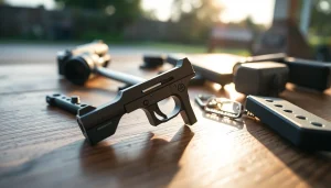 Showcase of a forced reset trigger for sale, highlighting precision design and functionality.