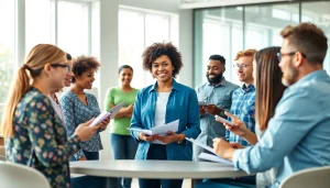 Participants collaborating in a workshop on Empowerment Solutions for positive change.