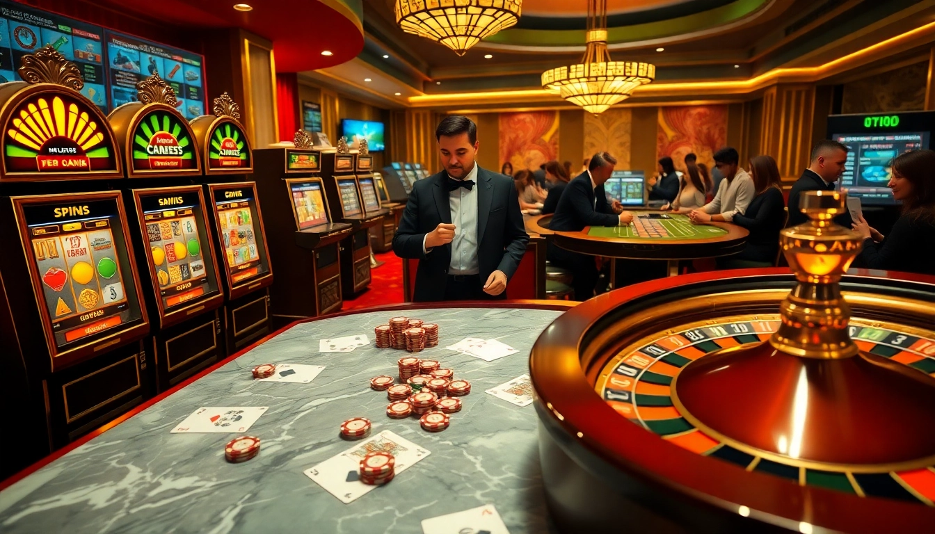 Review Naga169 showcases engaging slot machines and professional casino elements in a luxurious gaming environment.