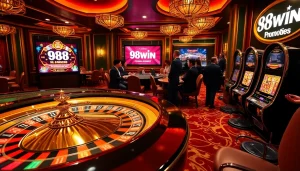 Experience the thrill of winning at 98WIN's luxurious casino tables filled with excitement.