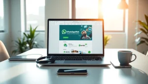 展示使用快连VPN实现无缝连接的 WhatsApp网页版工作区