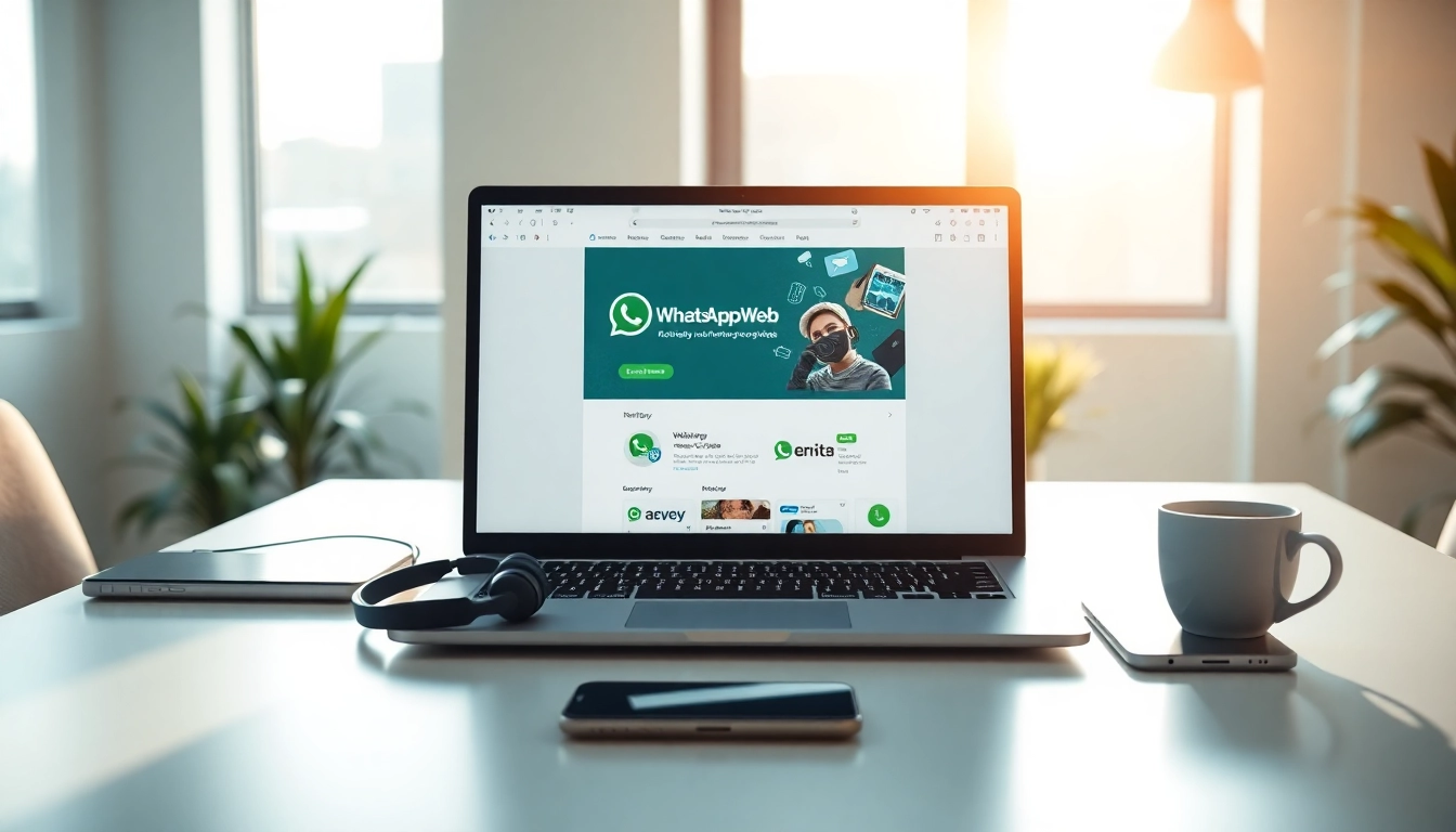 展示使用快连VPN实现无缝连接的 WhatsApp网页版工作区