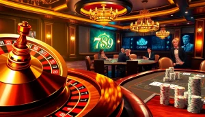 Players enjoying the thrilling atmosphere of the 789 club at a luxurious casino table.