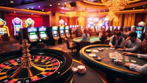 Experience sbobet link alternatif betting at a vibrant casino scene with thrilling games and action.